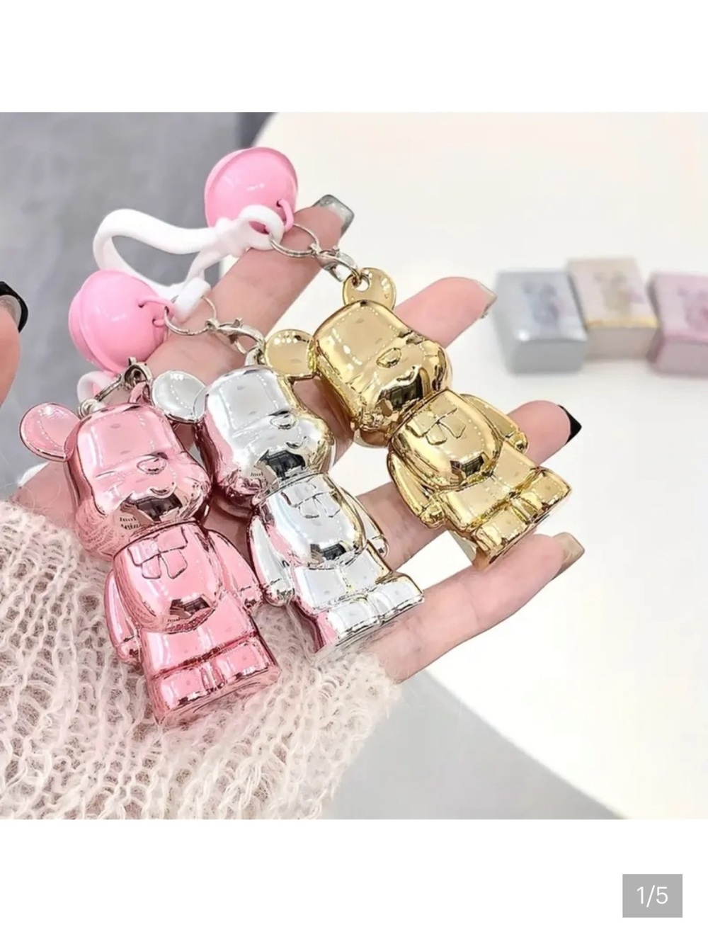 Pink Bear Lip Stain Key Chain - Sealed NIB
